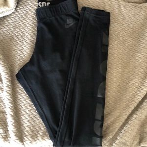 Nike- black “just do it” leggings
